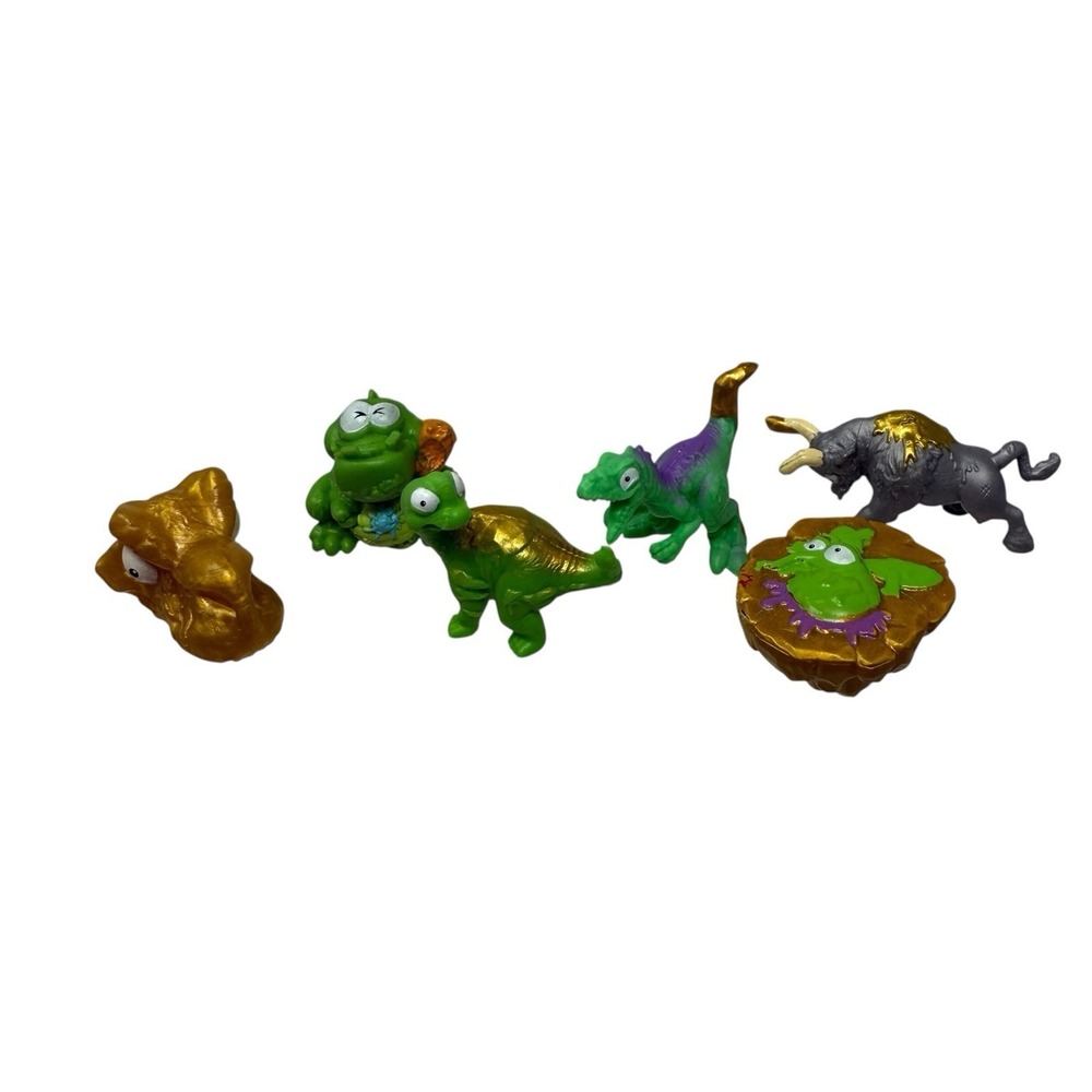 Lot Of 6 Zuru‎ Smashers Dino Island Surprise Gold 1" Mini Figures